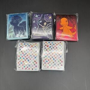 Sealed Pokemon ETB Sleeves 151 Obsidian Flames Silver Tempest & More Lot Of 5